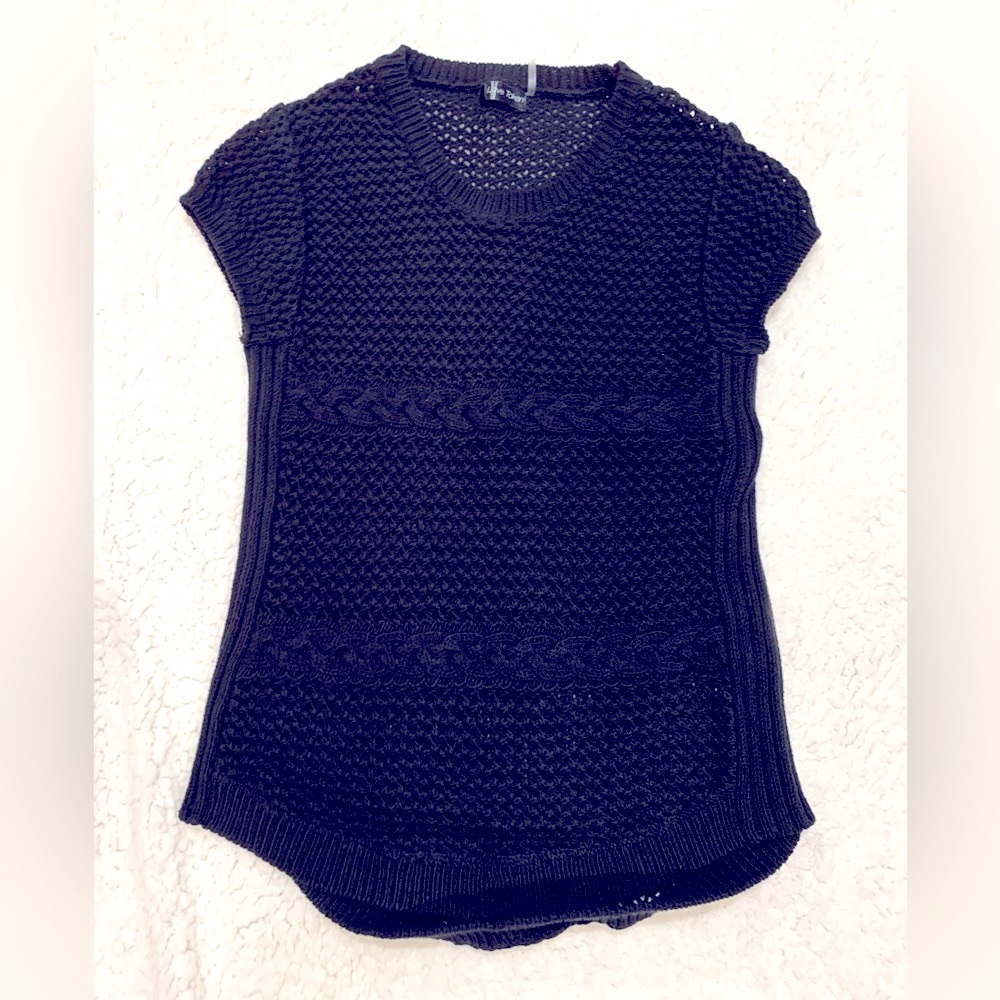 Love Token Sweater Small Minimalist Capsule Open Knit Lagenlook Chic Women’s S